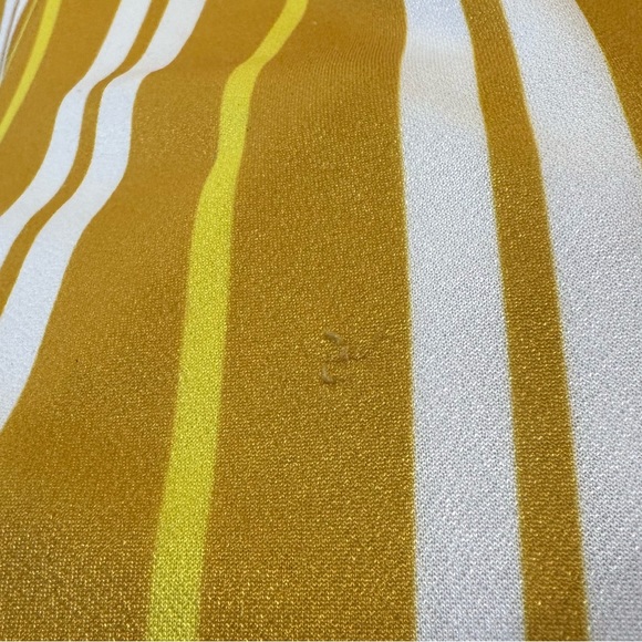 Yellow striped matching set, wide leg pant and bra top festival outfit - Picture 9 of 11